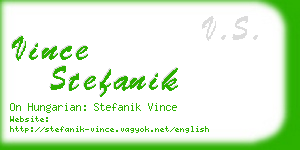 vince stefanik business card